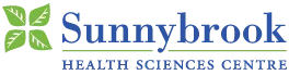 Sunnybrook Health Sciences Centre logo displayed for community support initiative.