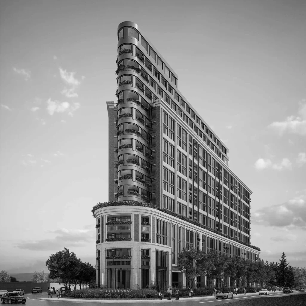 Mississauga rental development showcasing senior residences by Ahmed Group.